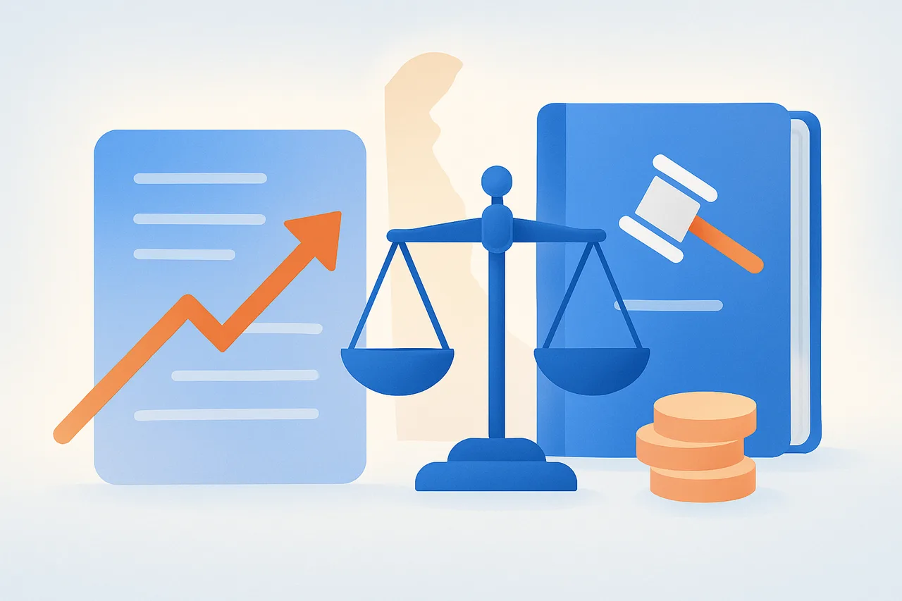 Delaware raises business filing fees under HB 400, effective Aug 1, 2026