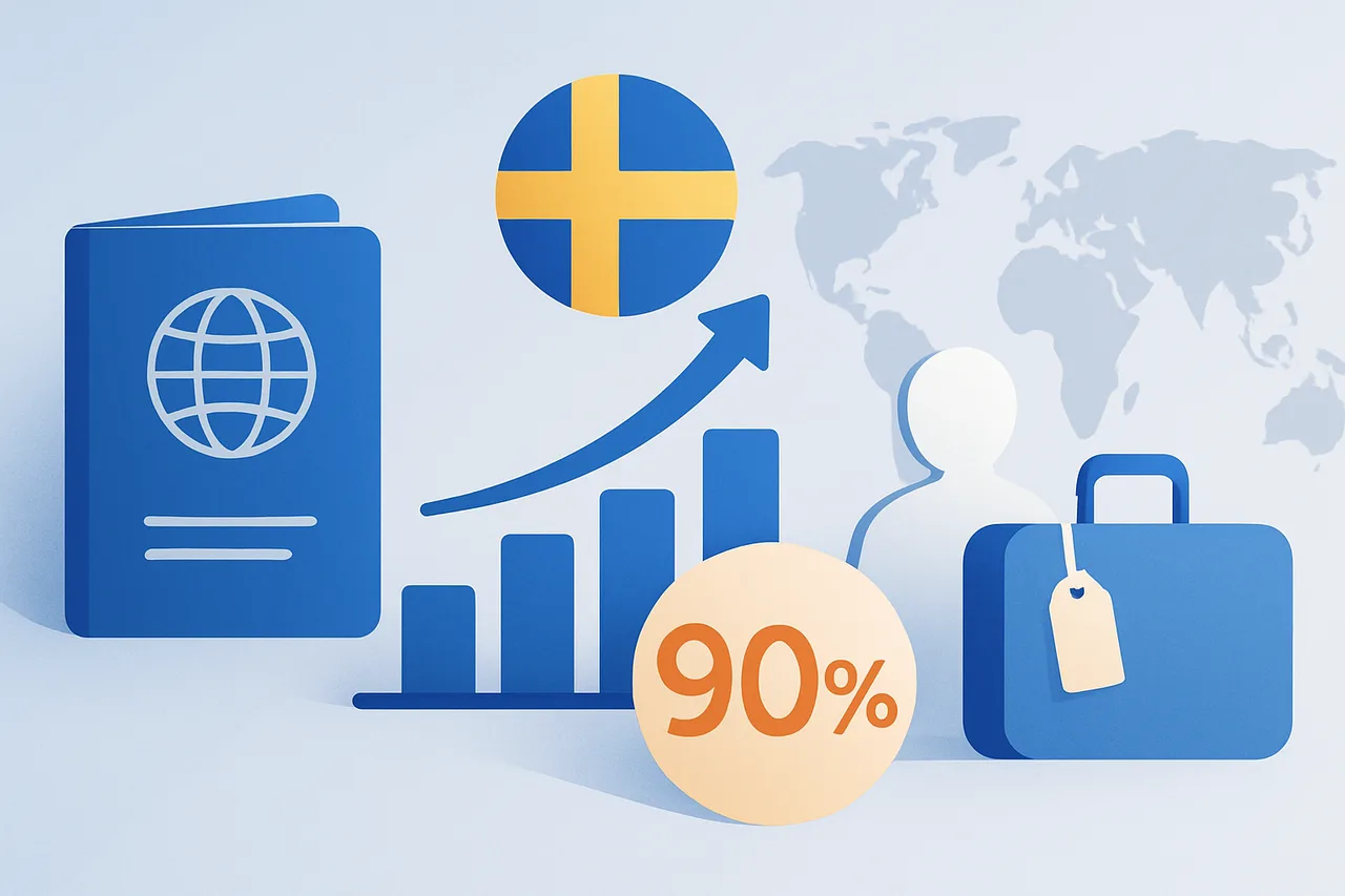 New Sweden work permit rules in force: 90% median salary floor for foreign hires