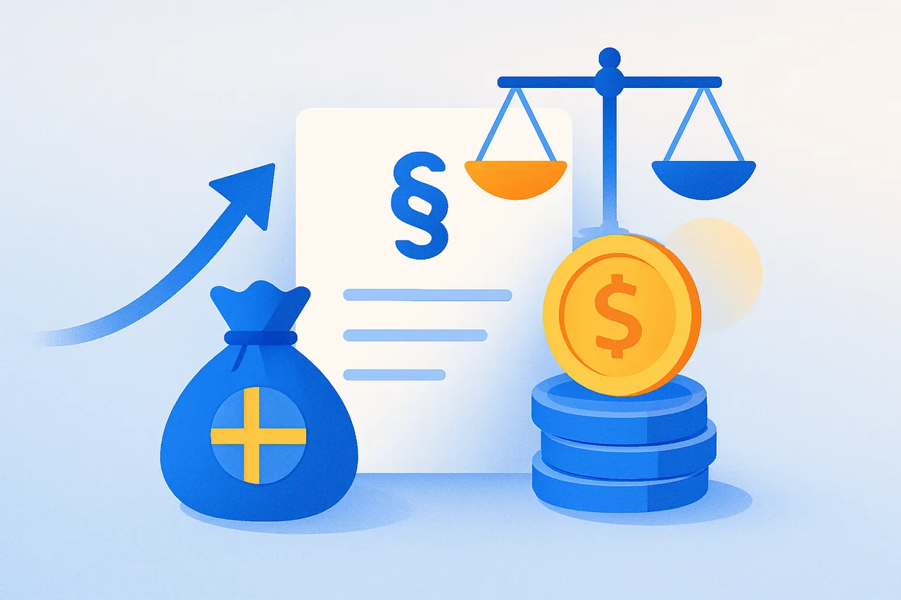 Sweden's new 3:12 rules take effect Jan 1, 2026 with SEK 322,400 base allowance
